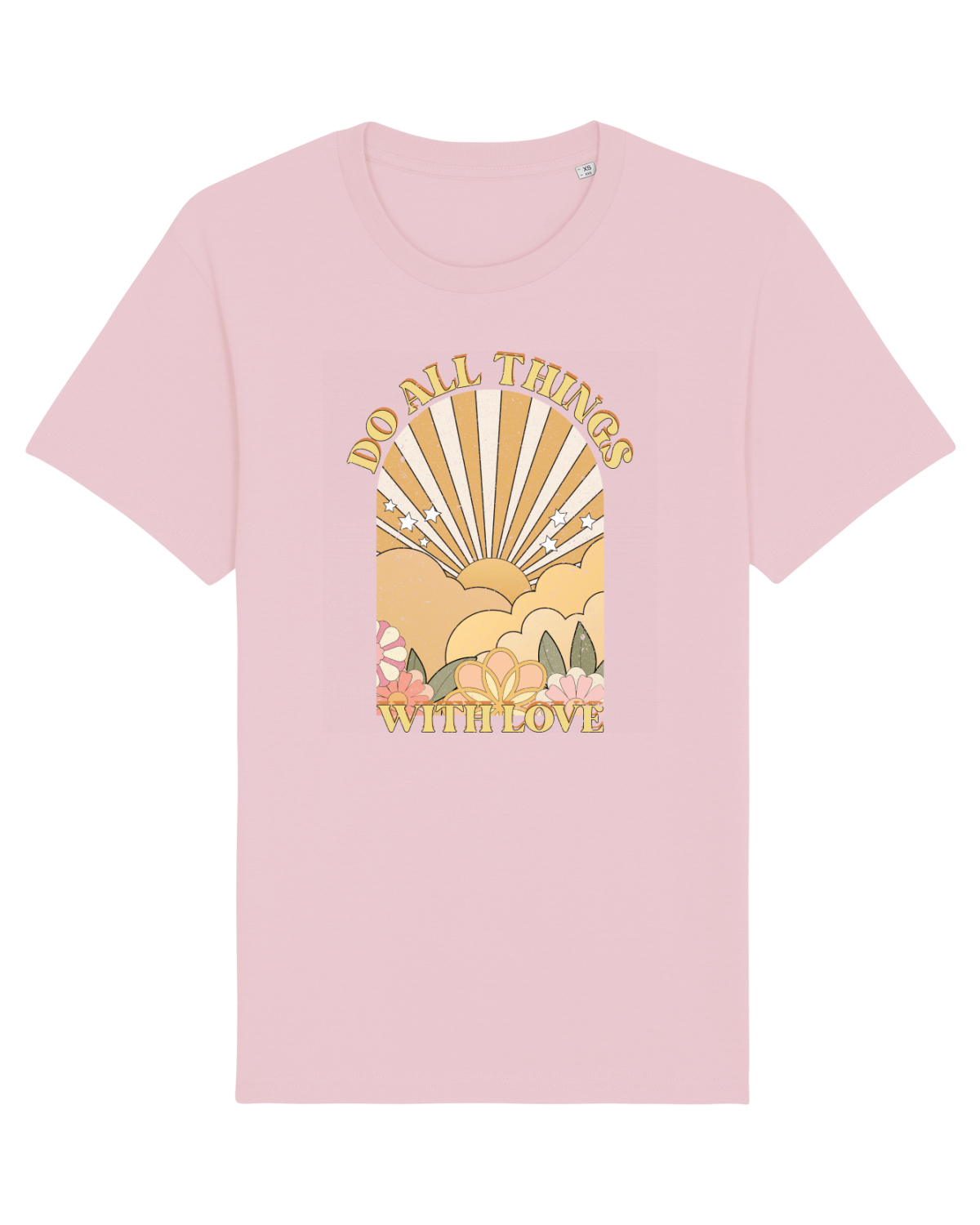 Tricou mânecă scurtă Unisex Rocker Cotton Pink