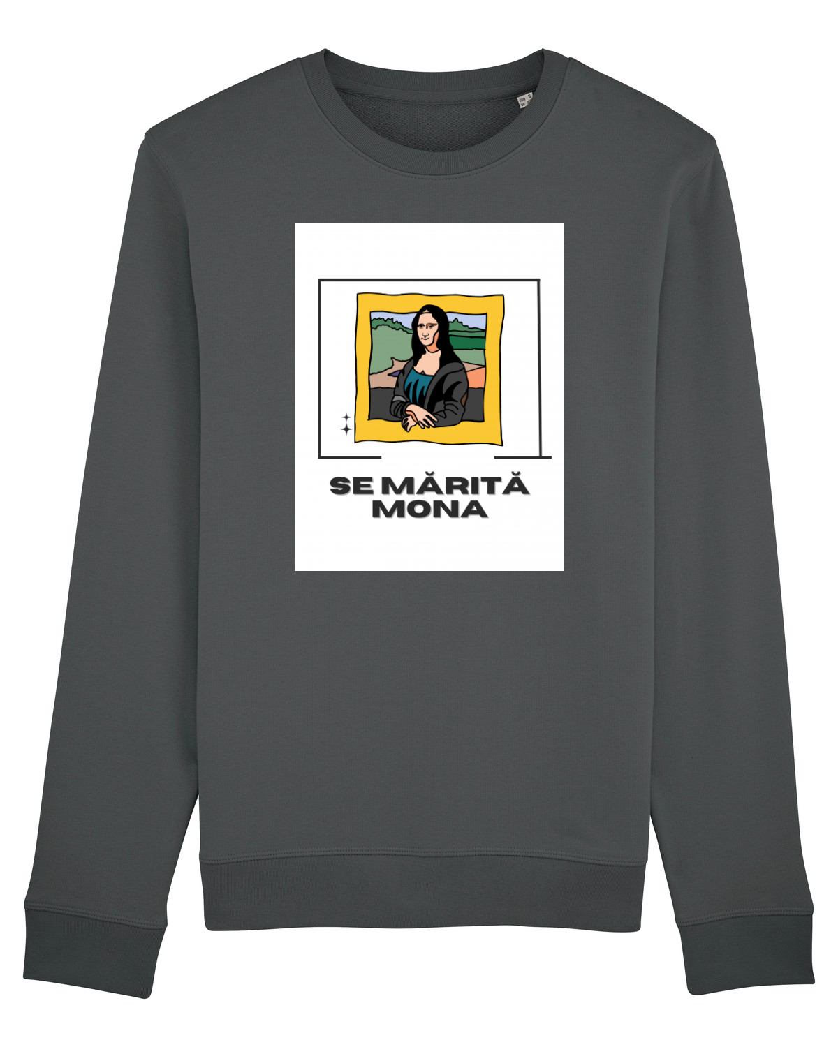 Bluză mânecă lungă Unisex Rise Anthracite