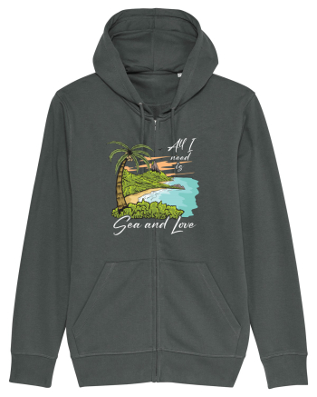 De vara: All I need is sea and love - black Anthracite