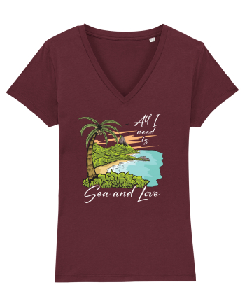 De vara: All I need is sea and love - black Burgundy