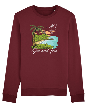 De vara: All I need is sea and love - black Burgundy