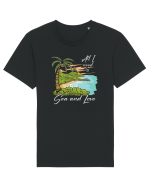 De vara: All I need is sea and love - black Tricou mânecă scurtă Unisex Rocker
