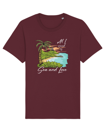 De vara: All I need is sea and love - black Burgundy
