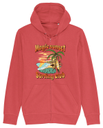 De vară: Magic sunset surfing club Hanorac cu fermoar Unisex Connector