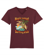 De vară: Magic sunset surfing club Tricou mânecă scurtă guler V Bărbat Presenter