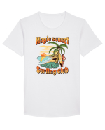 De vară: Magic sunset surfing club Tricou mânecă scurtă guler larg Bărbat Skater