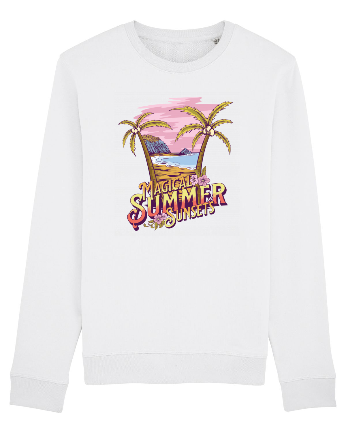 Bluză mânecă lungă Unisex Rise White