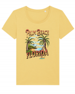 De vară: Palm Beach Florida Tricou mânecă scurtă guler larg fitted Damă Expresser
