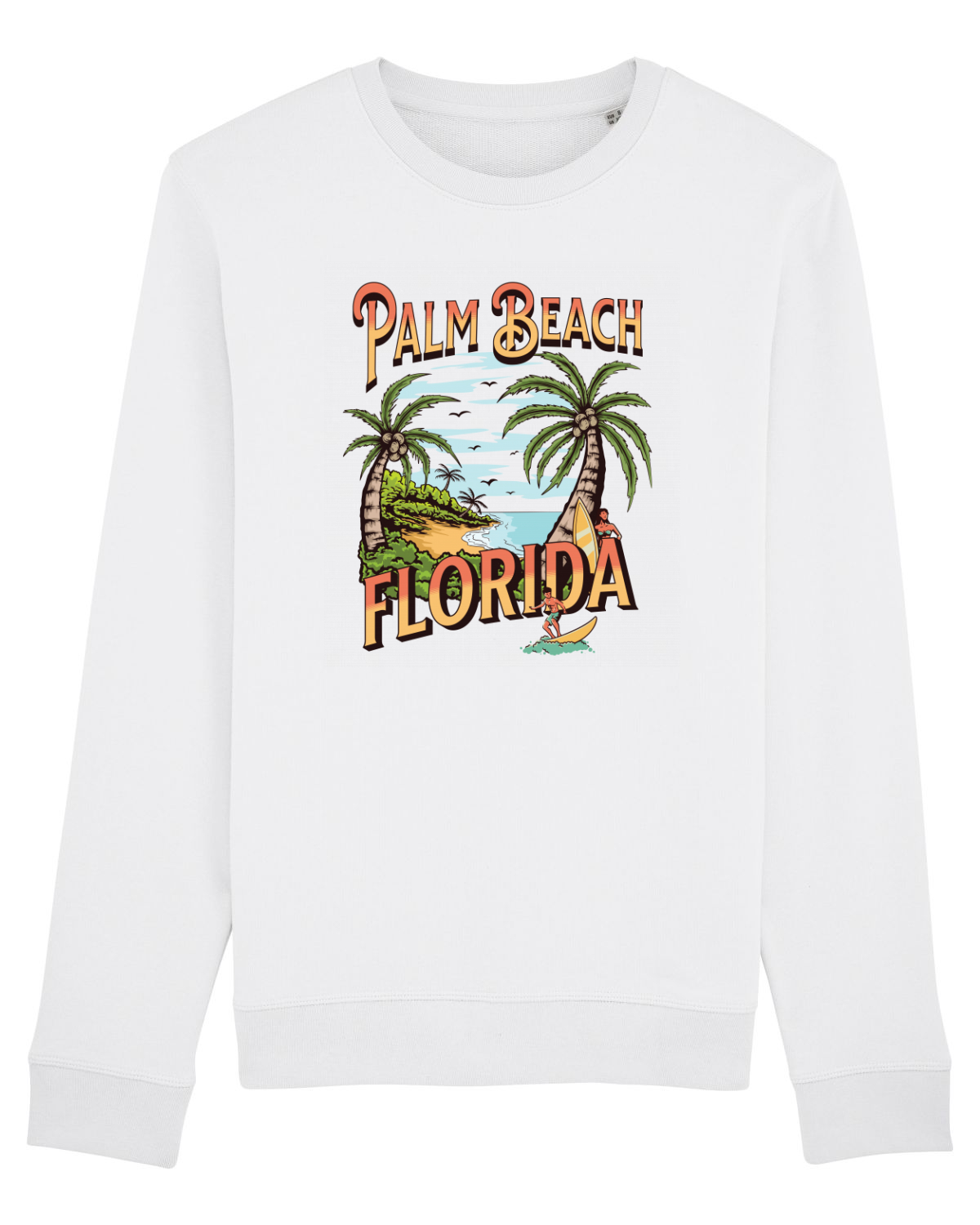 Bluză mânecă lungă Unisex Rise White