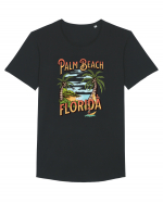 De vară: Palm Beach Florida Tricou mânecă scurtă guler larg Bărbat Skater