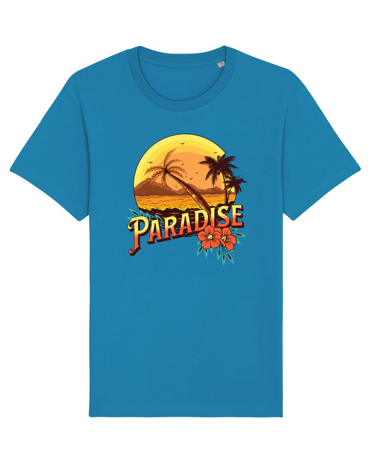 Tricou mânecă scurtă Unisex Rocker Azur