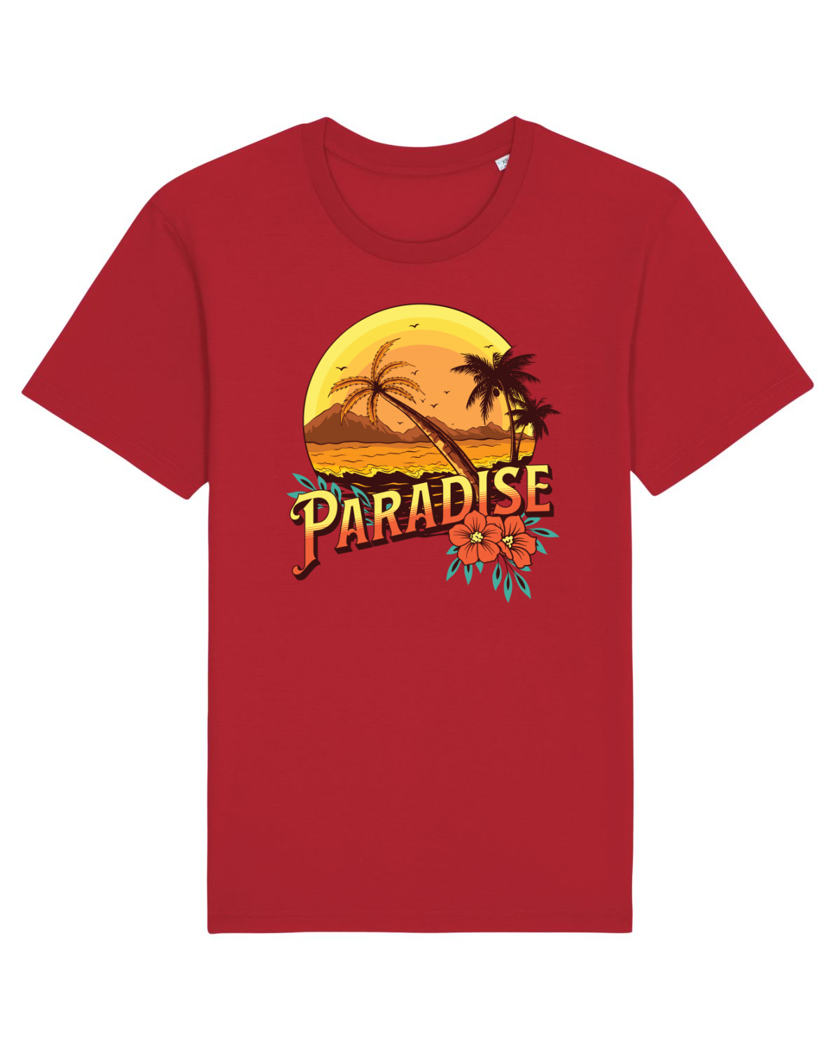 Tricou mânecă scurtă Unisex Rocker Red