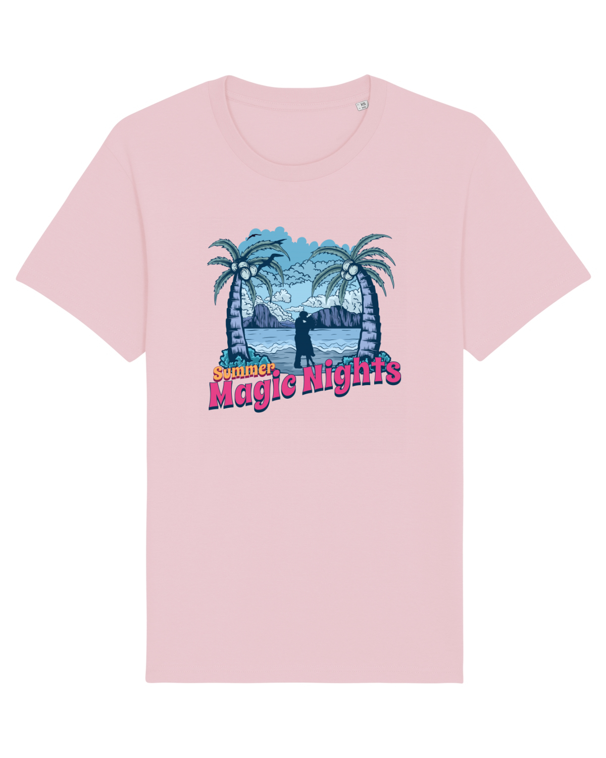 Tricou mânecă scurtă Unisex Rocker Cotton Pink