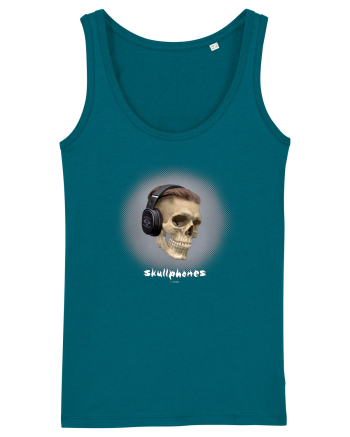 Craniu cu casti - skullphones 02 Ocean Depth