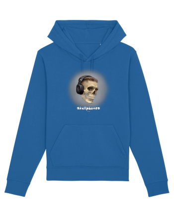 Craniu cu casti - skullphones 02 Royal Blue