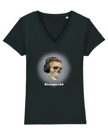 Craniu cu casti - skullphones 02 Black
