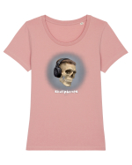 Craniu cu casti - skullphones 02 Tricou mânecă scurtă guler larg fitted Damă Expresser