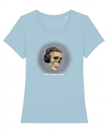Craniu cu casti - skullphones 02 Sky Blue