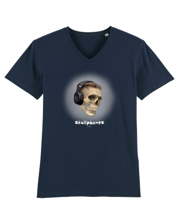 Craniu cu casti - skullphones 02 French Navy