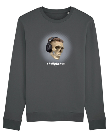 Craniu cu casti - skullphones 02 Anthracite