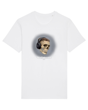 Craniu cu casti - skullphones 02 White