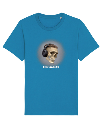 Craniu cu casti - skullphones 02 Azur