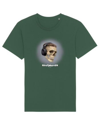 Craniu cu casti - skullphones 02 Bottle Green