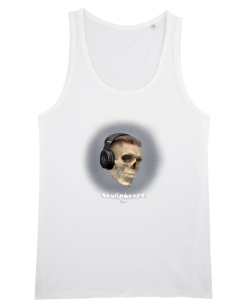 Craniu cu casti - skullphones 02 White