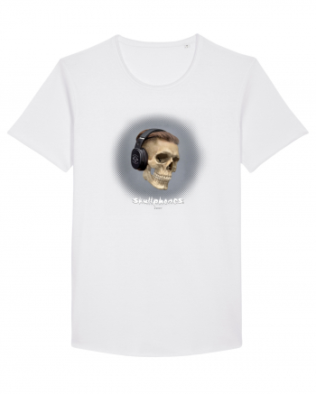 Craniu cu casti - skullphones 02 White