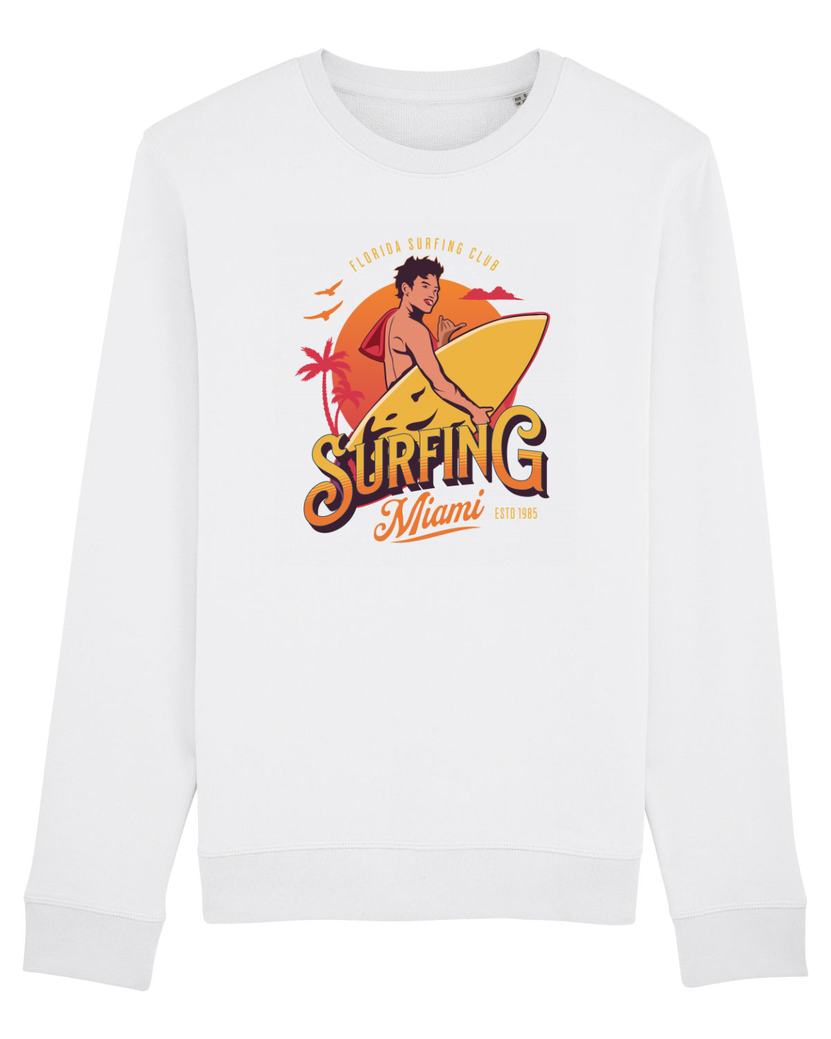 Bluză mânecă lungă Unisex Rise White