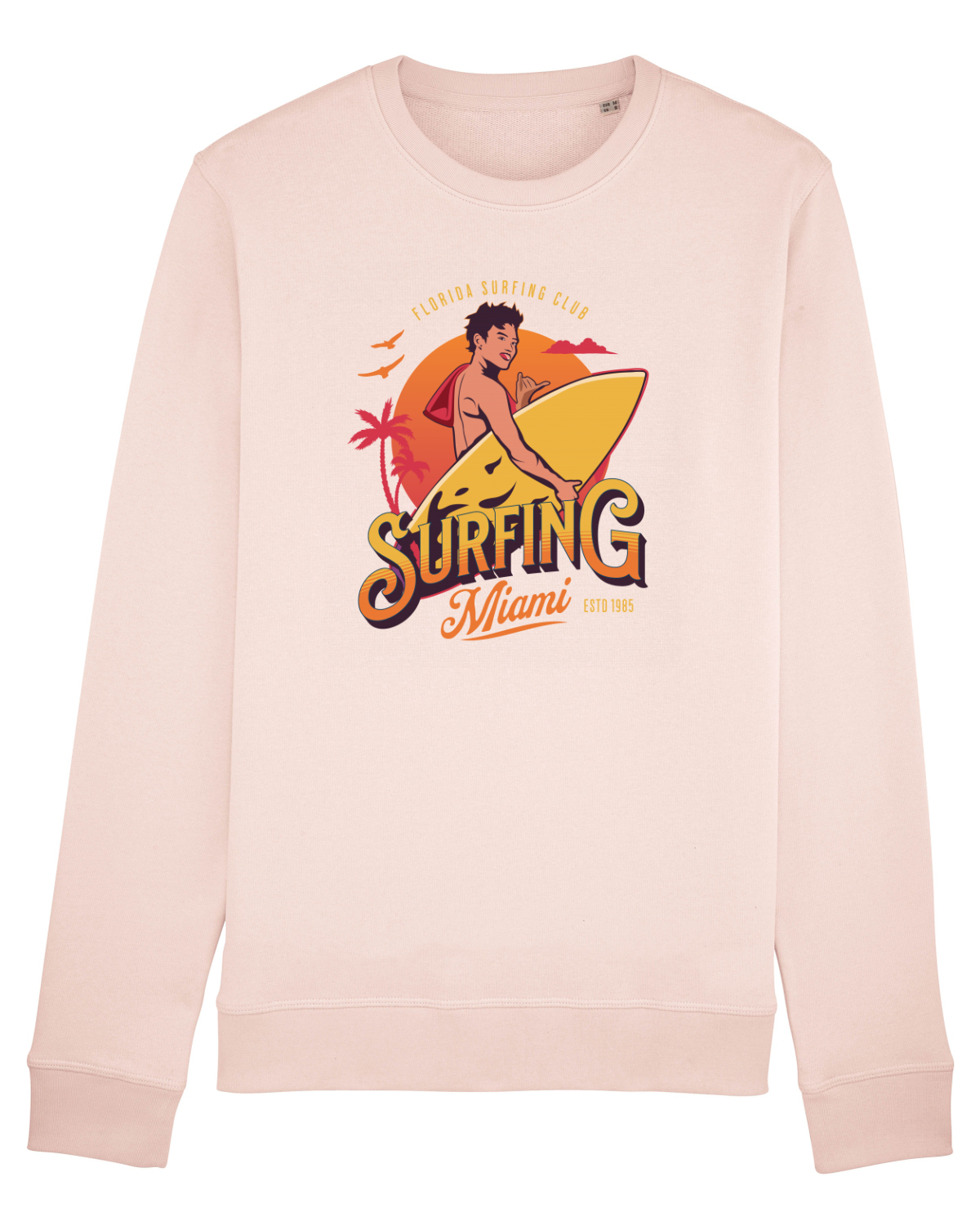 Bluză mânecă lungă Unisex Rise Candy Pink