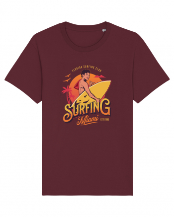 De vară: Surfing Miami Burgundy