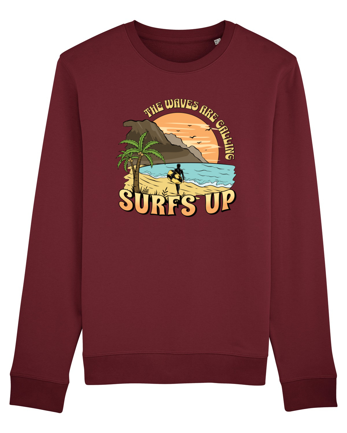 Bluză mânecă lungă Unisex Rise Burgundy