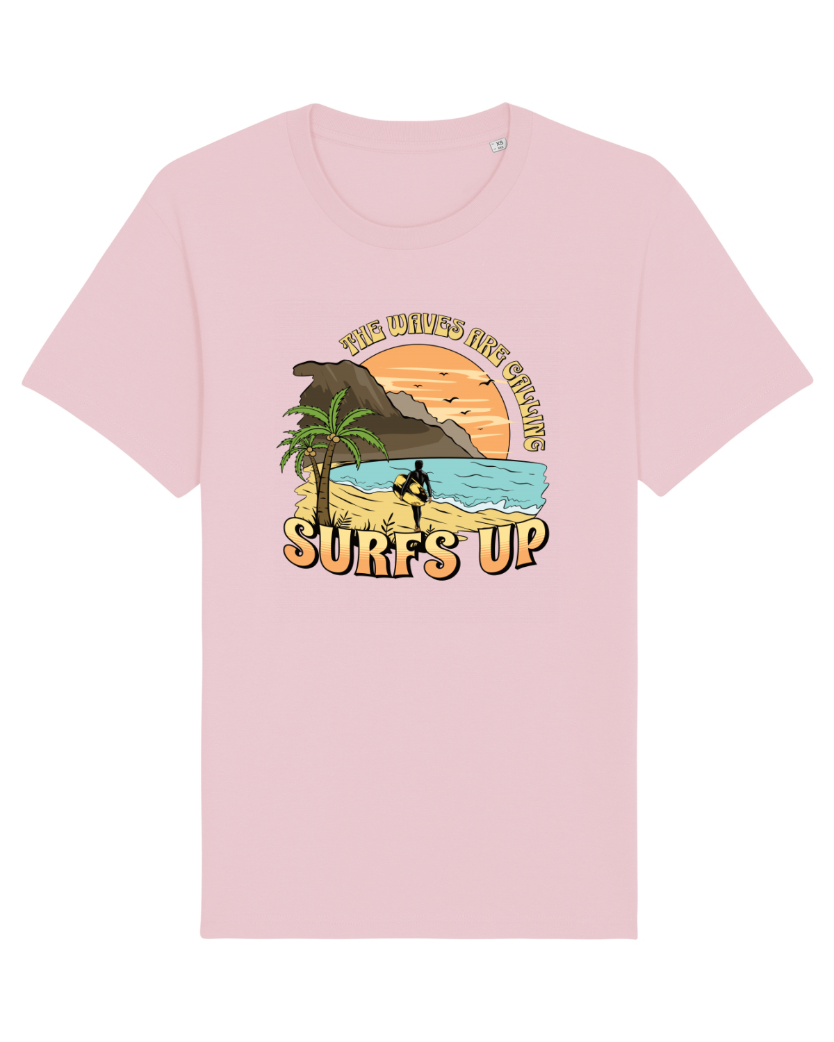 Tricou mânecă scurtă Unisex Rocker Cotton Pink