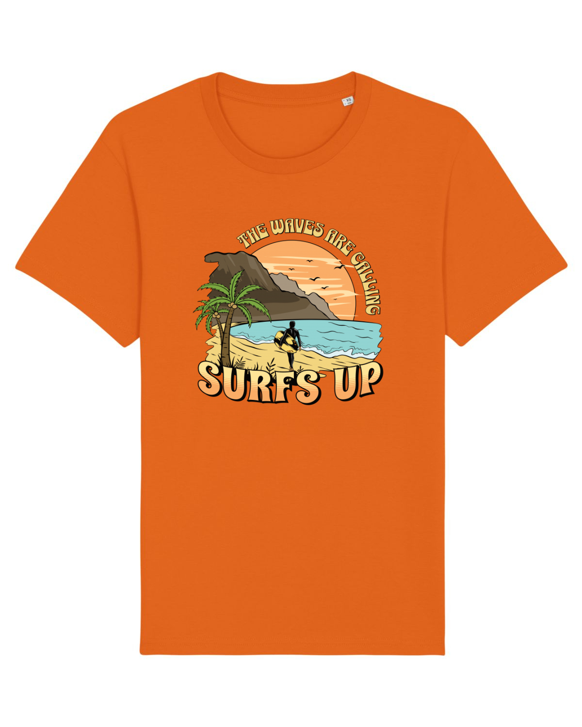 Tricou mânecă scurtă Unisex Rocker Bright Orange