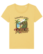 De vară: Unforgettable sunset Tricou mânecă scurtă guler larg fitted Damă Expresser