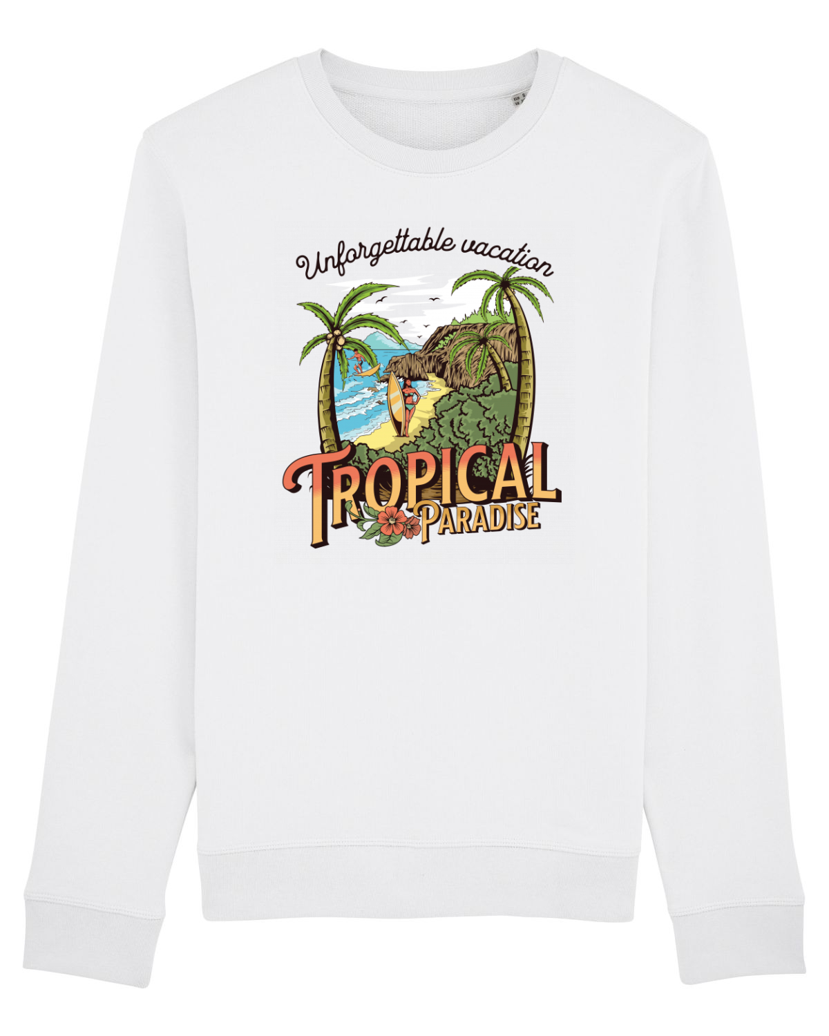 Bluză mânecă lungă Unisex Rise White