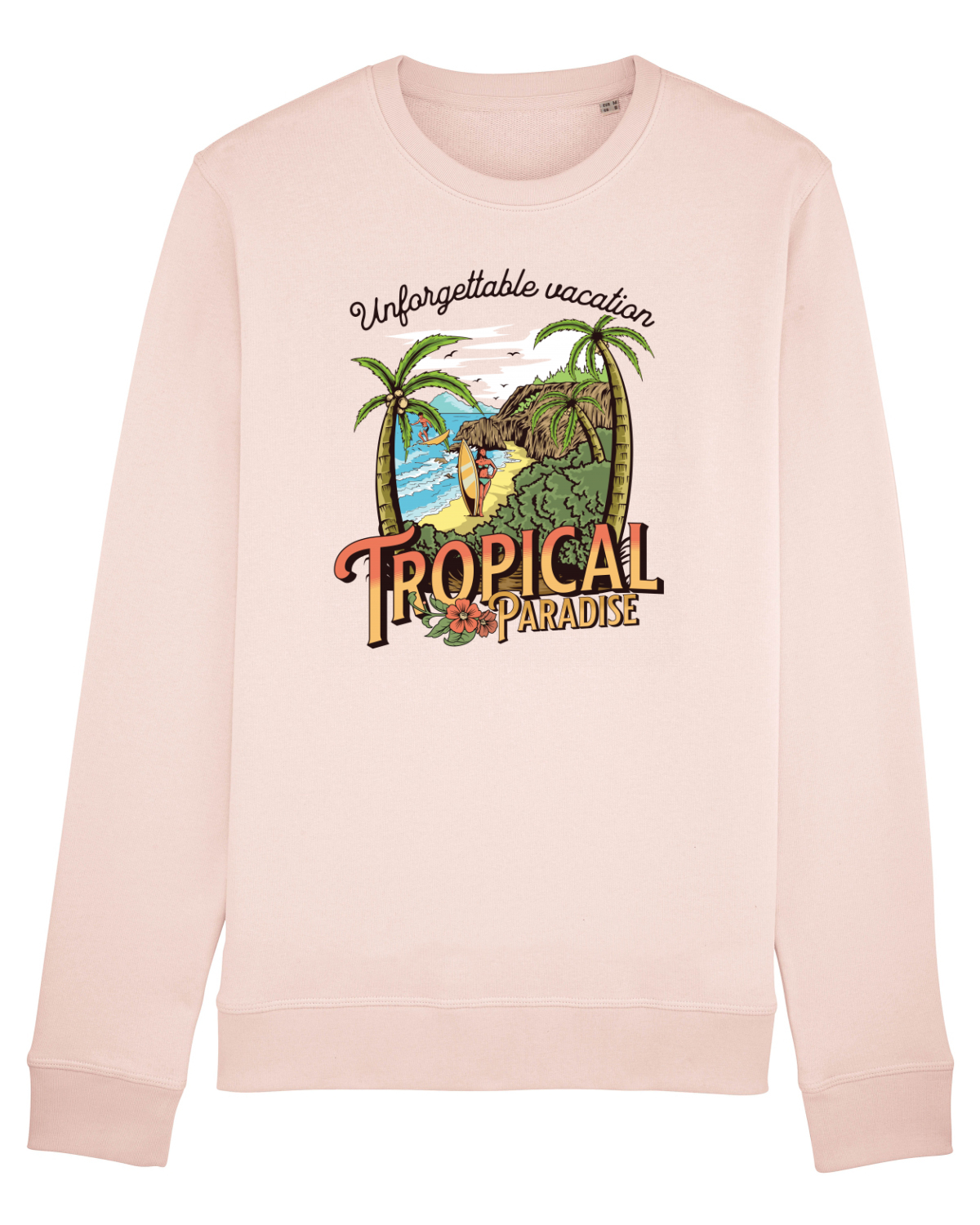 Bluză mânecă lungă Unisex Rise Candy Pink