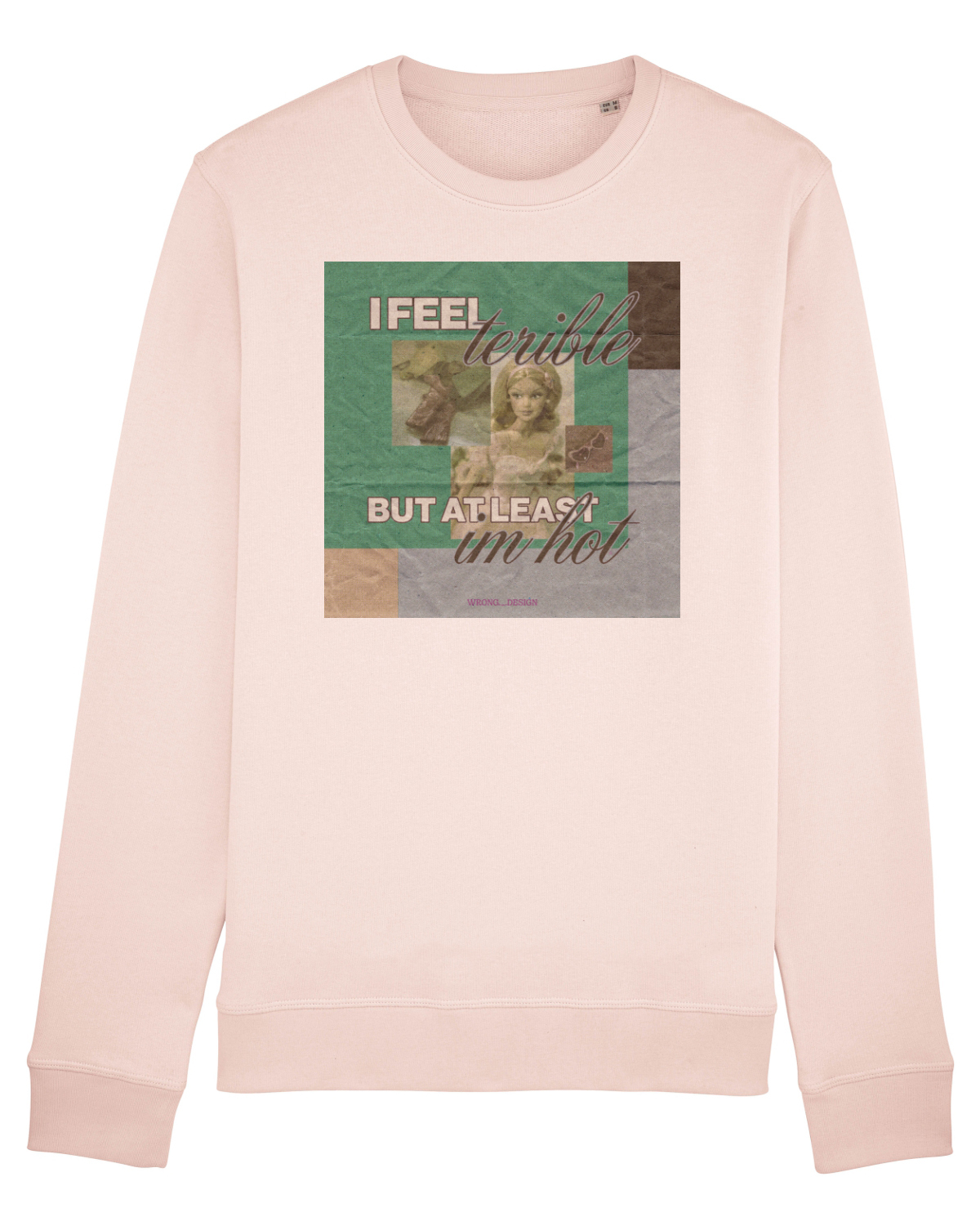 Bluză mânecă lungă Unisex Rise Candy Pink