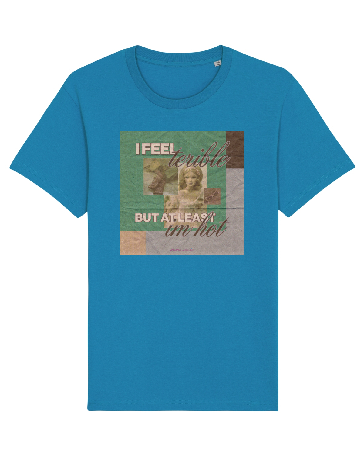 Tricou mânecă scurtă Unisex Rocker Azur