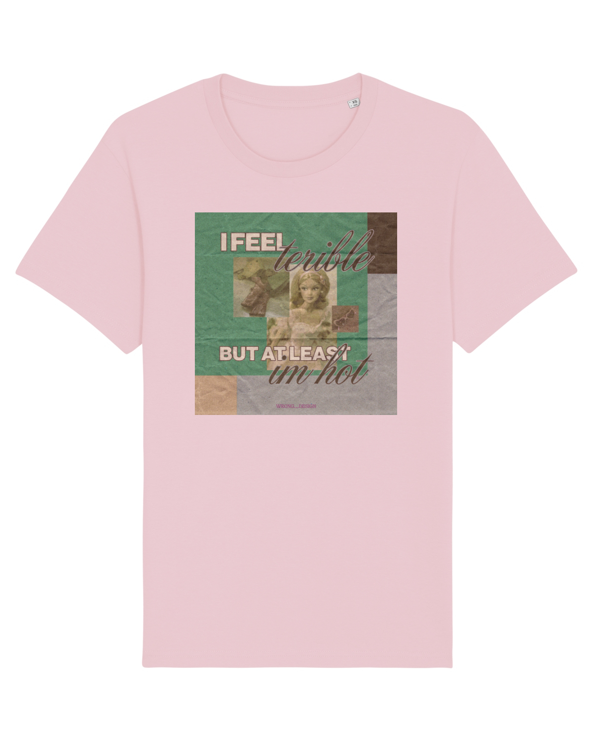Tricou mânecă scurtă Unisex Rocker Cotton Pink