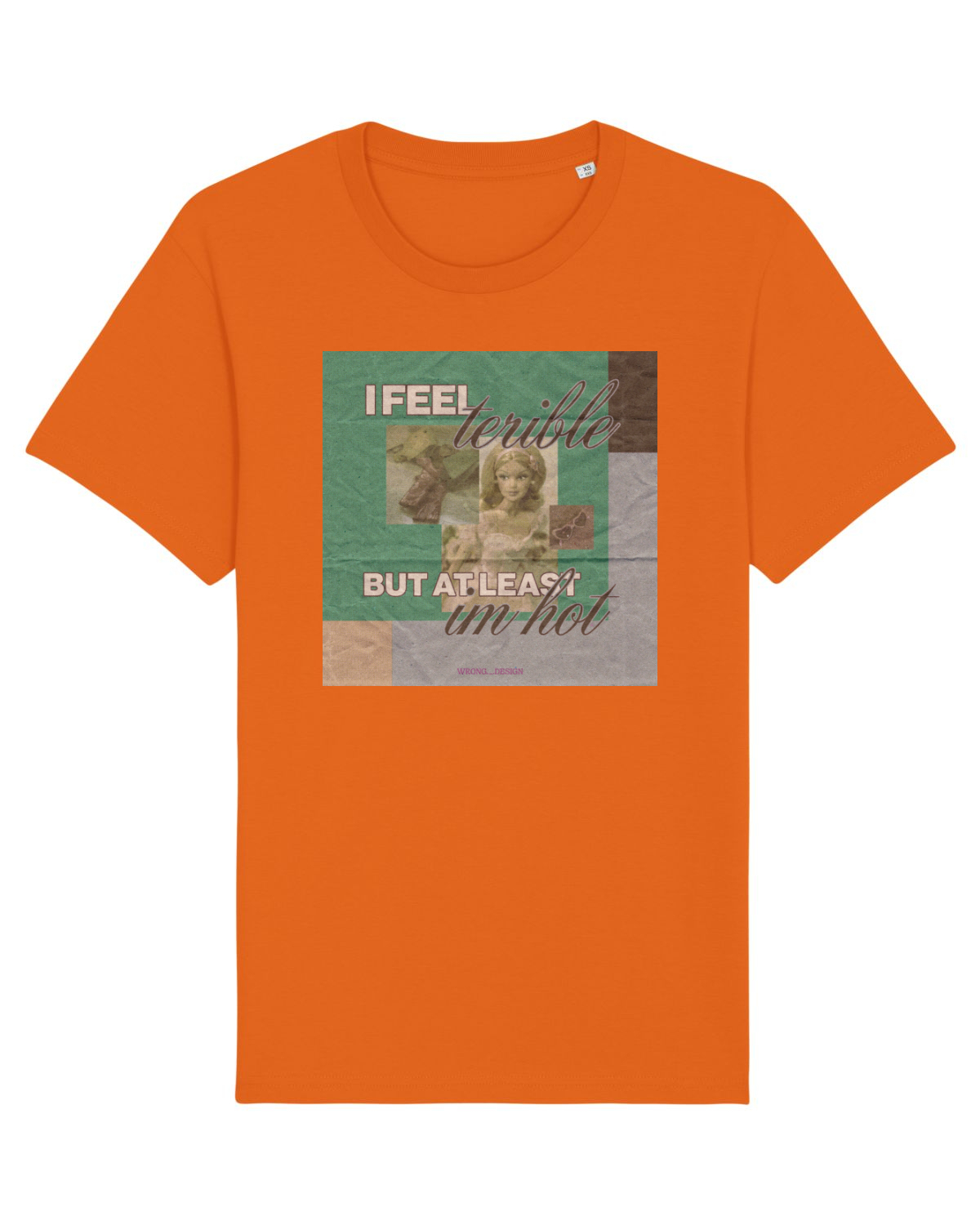 Tricou mânecă scurtă Unisex Rocker Bright Orange