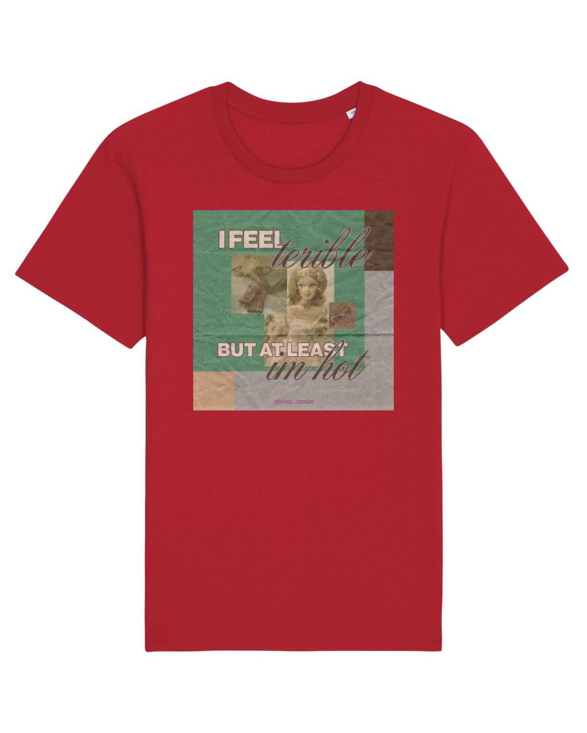 Tricou mânecă scurtă Unisex Rocker Red