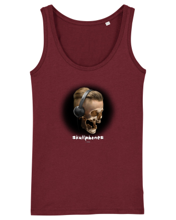 Craniu cu casti - skullphones 05 Burgundy