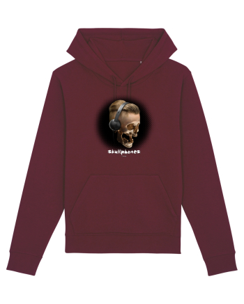 Craniu cu casti - skullphones 05 Burgundy
