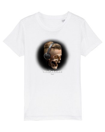 Craniu cu casti - skullphones 05 White