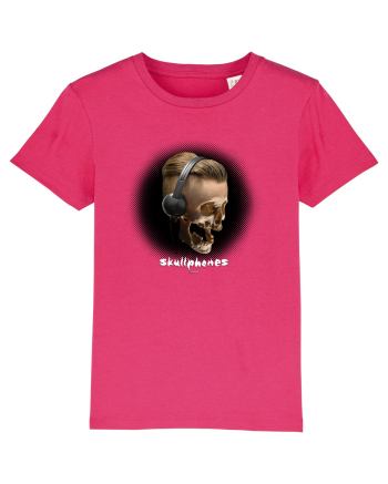Craniu cu casti - skullphones 05 Raspberry