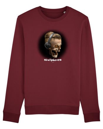 Craniu cu casti - skullphones 05 Burgundy
