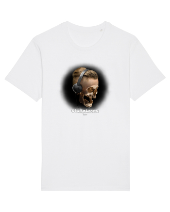 Craniu cu casti - skullphones 05 White