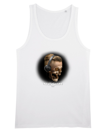 Craniu cu casti - skullphones 05 White